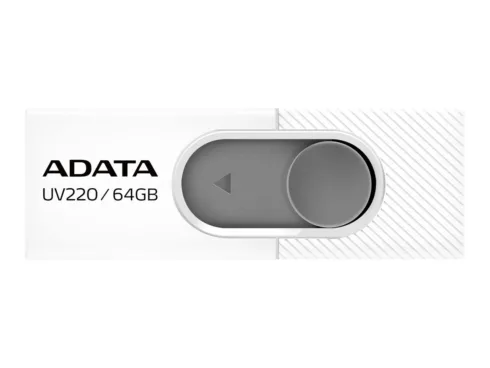 ADATA UV220 64 GB USB 2.0 atminties kortelė balta/pilka