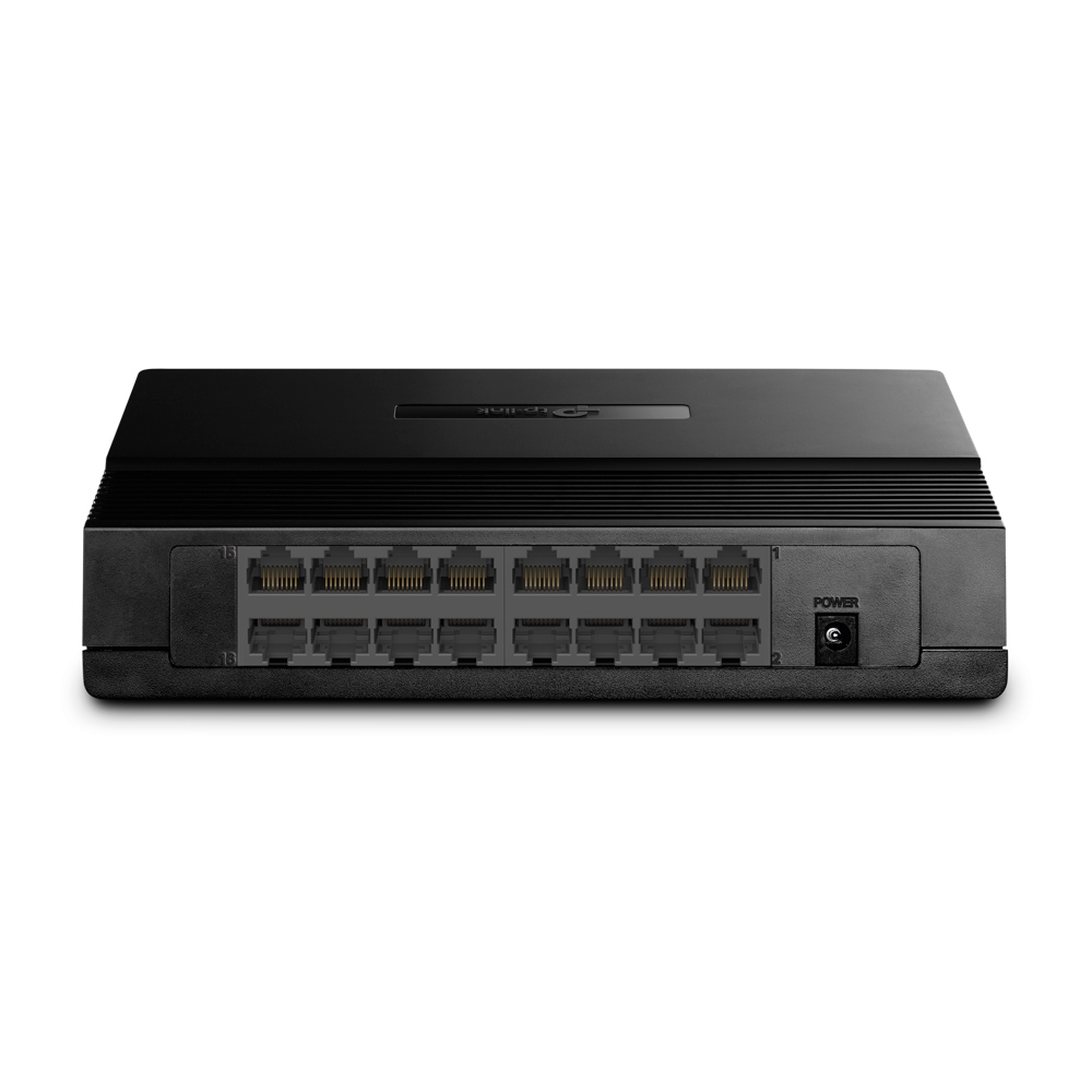 229743-tl-sf1016d-6935364020293-0.webp TP-LINK Switch TL-SF1016D Desktop 10/100 Mbps (RJ-45) ports quantity 16 Power supply type External