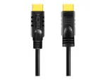 Logilink, CHA0020, 20m, Active, HDMI cable, type A male, – HDMI type A male, black.   Logilink   HDMI to HDMI   20 m