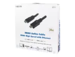 Logilink, CHA0020, 20m, Active, HDMI cable, type A male, – HDMI type A male, black.   Logilink   HDMI to HDMI   20 m
