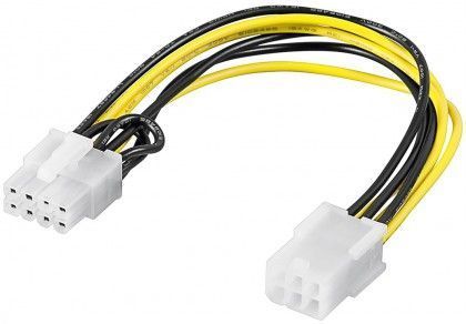 Goobay   Power cable/adapter for PC graphics card; PCI-E/PCI Express; 6-pin to 8-pin