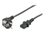 Goobay   Cold-device connection cord, angled   Black