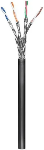 Goobay   CAT 6 outdoor network cable, S/FTP (PiMF)   57197   Black