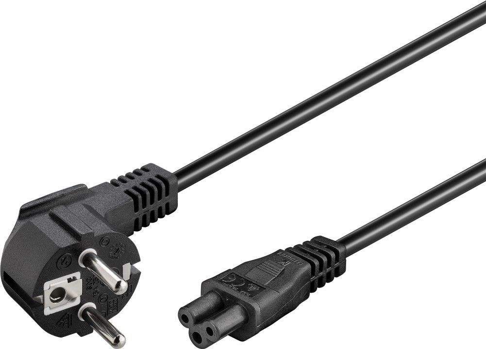 233029-68004-4040849680045-0.webp Goobay Power supply cord (CEE/7/7 to mickey), angled 68004 Black