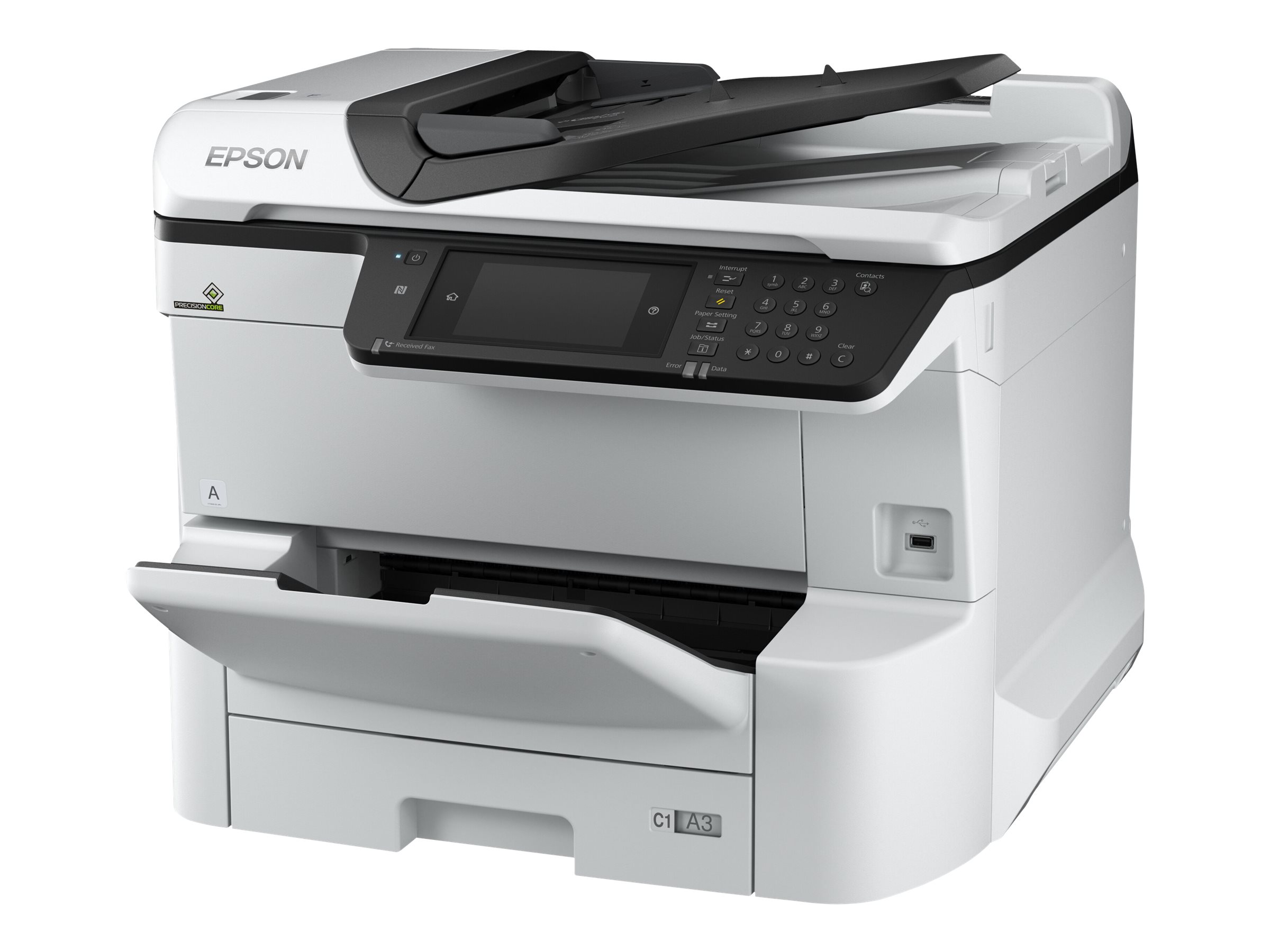 233217-c11cg69401-8715946651033-0.webp Epson Multifunctional printer WF-C8610DWF Inkjet Colour All-in-One A3 Wi-Fi Grey/Black