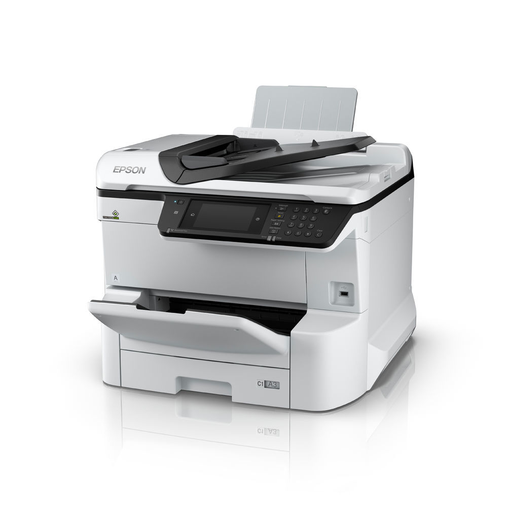 233219-c11cg68401-8715946651019-0.webp Epson Multifunctional printer WF-C8690DWF Inkjet Colour All-in-One A4 Wi-Fi Grey/Black