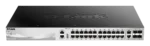 D-Link   DGS-3130-30TS   Switch   Managed L3   Rack mountable   Gigabit Ethernet (copper) ports quantity 24   10 Gbps (RJ-45) ports quantity 2   SFP+ ports quantity 4   Power supply type Optional redundant