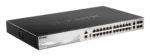 D-Link   DGS-3130-30TS   Switch   Managed L3   Rack mountable   Gigabit Ethernet (copper) ports quantity 24   10 Gbps (RJ-45) ports quantity 2   SFP+ ports quantity 4   Power supply type Optional redundant