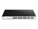 D-Link   Switch   DGS-1210-28MP   Web Management   Rack mountable   Gigabit Ethernet (copper) ports quantity 24   SFP ports quantity 4   PoE/Poe+ ports quantity 24   Power supply type External   Lifetime month(s)