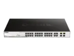D-Link   Switch   DGS-1210-28MP   Web Management   Rack mountable   Gigabit Ethernet (copper) ports quantity 24   SFP ports quantity 4   PoE/Poe+ ports quantity 24   Power supply type External   Lifetime month(s)