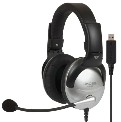 Koss   Gaming headphones   SB45 USB   Wired   On-Ear   Microphone   Silver/Black   Noise canceling