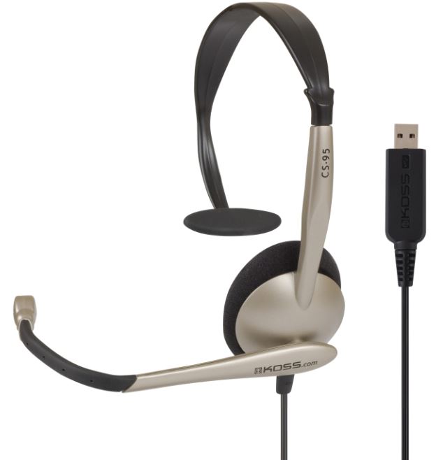 239149-195512-021299184066-0.webp Koss Headphones CS95 USB Wired On-Ear Microphone Black/Gold