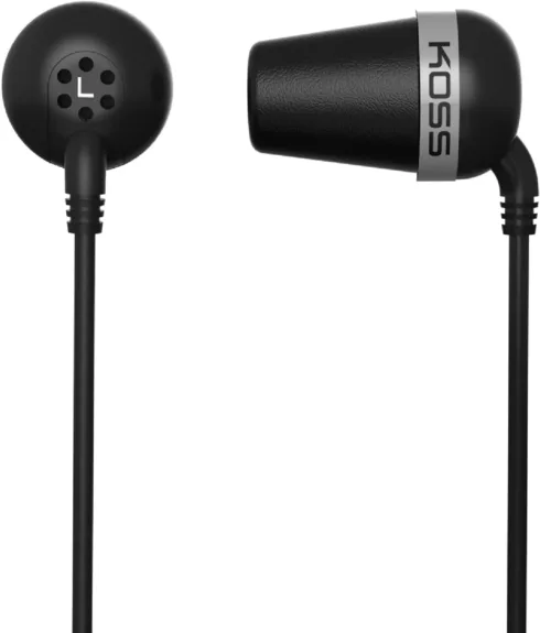 Koss   Headphones   The Plug   Wired   In-ear   Black   Noise canceling