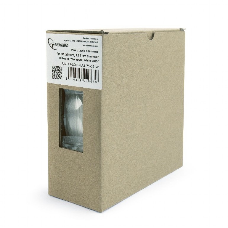 242482-3dp-pla-1-75-02-w-8716309103633-0.webp Flashforge PLA-PLUS filament, white, 1.75 mm, 1 kg 3DP-PLA+1.75-02-W