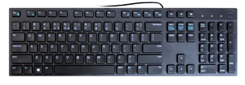 Dell   KB216   Multimedia   Wired   US   Black   Lithuanian   Numeric keypad
