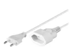 Goobay   Euro extension   50509   White Euro male (Type C CEE 7/16)   Euro female (Type C CEE 7/16)