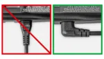 Goobay   Euro connection cord, both ends angled   97344   Black Euro male (Type C CEE 7/16)   Device socket C7