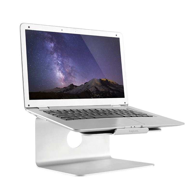 245397-aa0104-4052792046137-0.webp Logilink AA0104 17 ” Notebook Stand Suitable for the MacBook series and most 11“-17“ laptops Aluminium