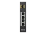 D-LINK  DIS-100G-5PSW L2 Unmanaged Industrial Switch with 4 10/100/1000Base-T ports and 1 1000Base-X SFP  ports   D-Link   60 month(s)