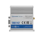 Teltonika TRB142003000 Gateway, 2G/3G/4G LTE (Cat 1), Equipped with RS232 for serial communication   LTE Gateway   TRB142   No Wi-Fi   Ethernet LAN (RJ-45) ports 0   Mesh Support No   MU-MiMO No   2G/3G/4G   Antenna type 1 x SMA for LTE   1 x Virtual network interface via micro USB