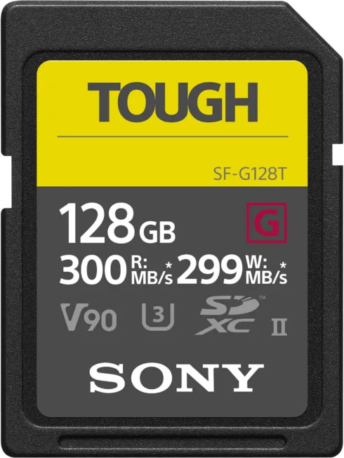 Sony   Tough Memory Card   UHS-II   128 GB   SDXC   Flash memory class 10