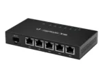 EdgeRouter   ER-X-SFP   No Wi-Fi   10/100/1000 Mbit/s   Ethernet LAN (RJ-45) ports 5   Mesh Support No   MU-MiMO No   No mobile broadband