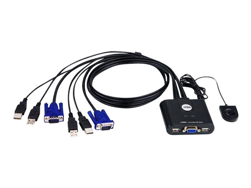 249088-cs22u-at-4710423775978-0.webp Aten 2-Port USB VGA Cable KVM Switch with Remote Port Selector Aten KVM Cable KVM Switches CS22U Search Product or keyword 2-Port USB VGA Cable KVM Switch with Remote Port Selector