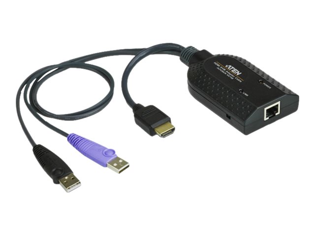 249104-ka7168-ax-4719264640124-0.webp Aten USB HDMI Virtual Media KVM Adapter with Smart Card Support Aten 1 x RJ-45 Female,2 x USB Type A Male 1 x HDMI Male