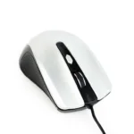 Gembird MUS-4B-01-BS pelė su USB jungtimi, juoda/sidabrinė