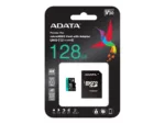 micro SDXC kortelė ADATA Premier Pro su adapteriu, matoma iš šono