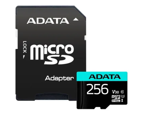 ADATA Premier Pro micro SDXC 256 GB UHS-I U3 su adapteriu