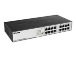 D-Link   16-Port Gigabit Unmanaged Desktop Switch   DGS-1016D   Unmanaged   Desktop