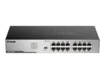 D-Link   16-Port Gigabit Unmanaged Desktop Switch   DGS-1016D   Unmanaged   Desktop