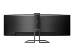 Philips   SuperWide curved LCD display   499P9H/00   48.8 ”   VA   Dual QHD   32:9   70 Hz   5 ms   5120 x 1440 pixels   450 cd/m²   Headphone out   HDMI ports quantity 2   Black