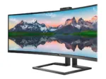 Philips   SuperWide curved LCD display   499P9H/00   48.8 ”   VA   Dual QHD   32:9   70 Hz   5 ms   5120 x 1440 pixels   450 cd/m²   Headphone out   HDMI ports quantity 2   Black