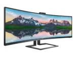 Philips   SuperWide curved LCD display   499P9H/00   48.8 ”   VA   Dual QHD   32:9   70 Hz   5 ms   5120 x 1440 pixels   450 cd/m²   Headphone out   HDMI ports quantity 2   Black