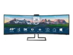 Philips   SuperWide curved LCD display   499P9H/00   48.8 ”   VA   Dual QHD   32:9   70 Hz   5 ms   5120 x 1440 pixels   450 cd/m²   Headphone out   HDMI ports quantity 2   Black