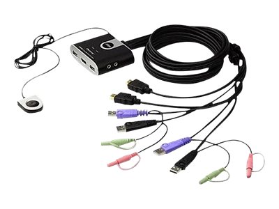 259521-cs692-at-4710423776814-0.webp Aten 2-Port USB HDMI/Audio Cable KVM Switch with Remote Port Selector Aten