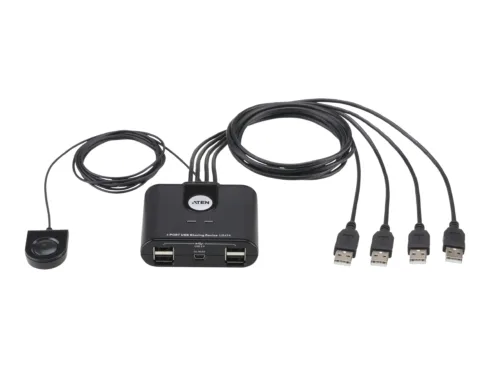 Aten 4-Port USB 2.0 Peripheral Sharing Device   Aten   4 x 4 USB 2.0 Peripheral Sharing Switch