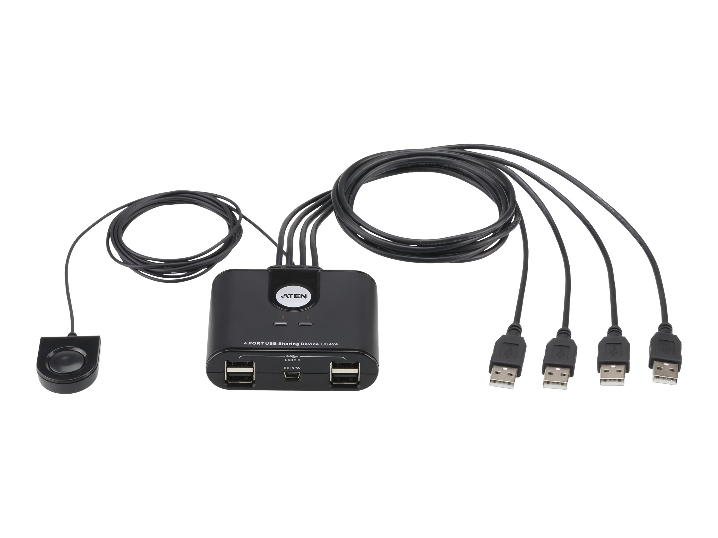 259530-us424-at-4710423778771-0.webp Aten 4-Port USB 2.0 Peripheral Sharing Device Aten 4 x 4 USB 2.0 Peripheral Sharing Switch