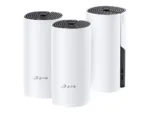 Whole Home Mesh WiFi System   Deco M4 (3-Pack)   802.11ac   300+867 Mbit/s   10/100/1000 Mbit/s   Ethernet LAN (RJ-45) ports 2   Mesh Support Yes   MU-MiMO Yes   No mobile broadband   Antenna type 2xInternal   No