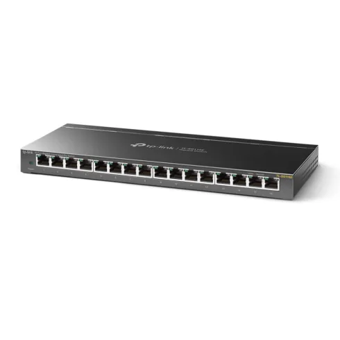 TP-LINK   Switch   TL-SG116E   Web managed   Wall mountable   Gigabit Ethernet (copper) ports quantity 16   Power supply type External   36 month(s)