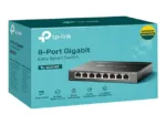 TP-LINK   Switch   TL-SG108E   Web managed   Wall mountable   Gigabit Ethernet (copper) ports quantity 8   Power supply type External   36 month(s)