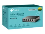 TP-LINK   Switch   TL-SG105E   Web managed   Wall mountable   Gigabit Ethernet (copper) ports quantity 5   Power supply type External   36 month(s)