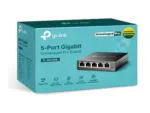 TP-LINK   Switch   TL-SG105E   Web managed   Wall mountable   Gigabit Ethernet (copper) ports quantity 5   Power supply type External   36 month(s)