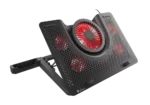 GENESIS Laptop cooling pad, OXID 550 15.6-17.3 5 FANS, LED LIGHT, 1 USB   Genesis   Laptop cooling pad, OXID 550   Black   400 x 280 x 55 mm   2 year(s)
