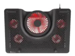 GENESIS Laptop cooling pad, OXID 550 15.6-17.3 5 FANS, LED LIGHT, 1 USB   Genesis   Laptop cooling pad, OXID 550   Black   400 x 280 x 55 mm   2 year(s)