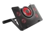 GENESIS Laptop cooling pad, OXID 550 15.6-17.3 5 FANS, LED LIGHT, 1 USB   Genesis   Laptop cooling pad, OXID 550   Black   400 x 280 x 55 mm   2 year(s)