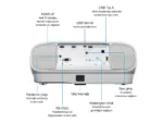 Epson   EH-TW7100   4K PRO-UHD 3840 x 2160 (2 x 1920 x 1080)   3000 ANSI lumens   White   Lamp warranty 12 month(s)