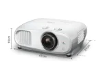 Epson   EH-TW7100   4K PRO-UHD 3840 x 2160 (2 x 1920 x 1080)   3000 ANSI lumens   White   Lamp warranty 12 month(s)